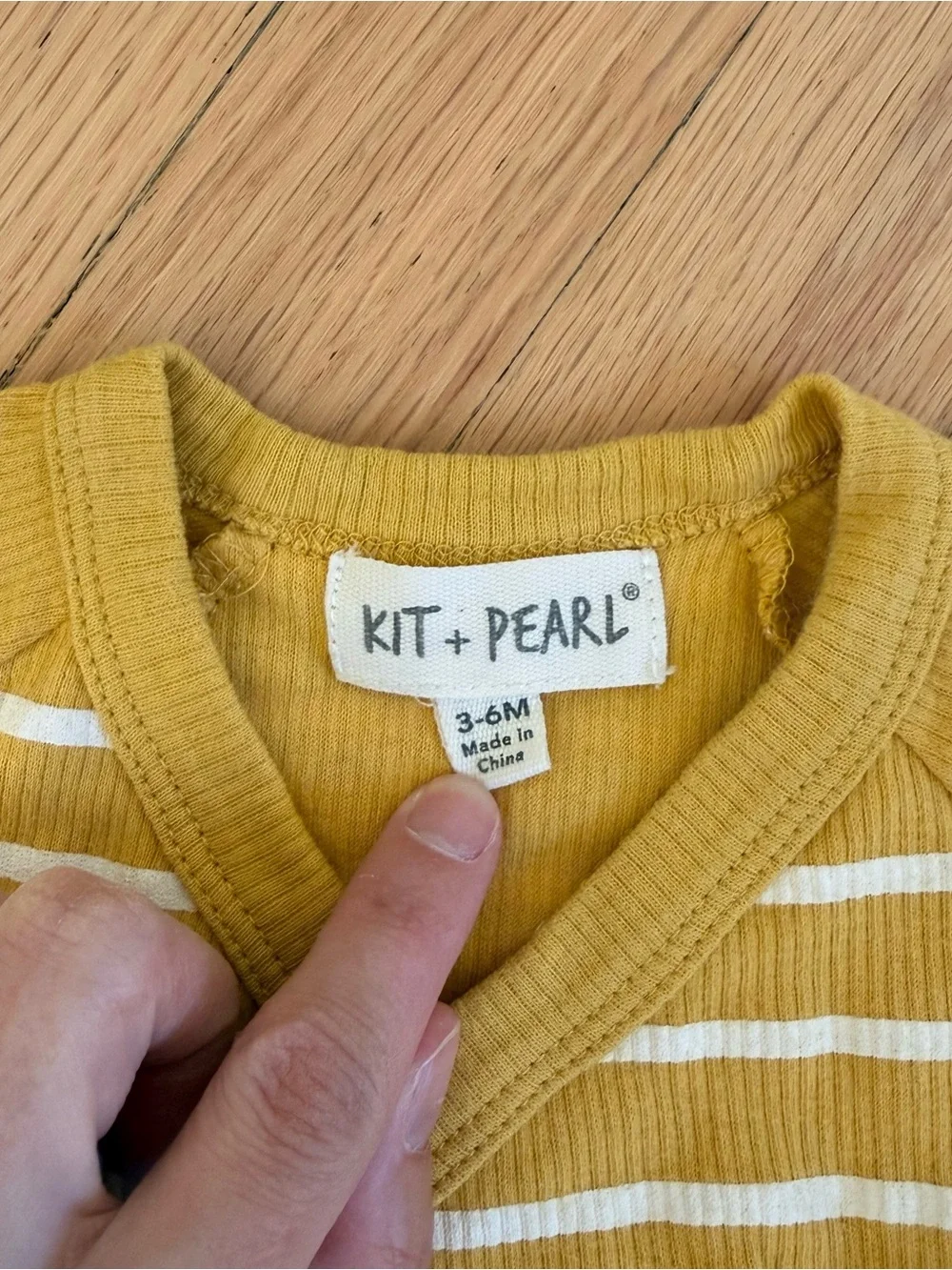 KIT + PEARL Stripe Baby One-Piece
